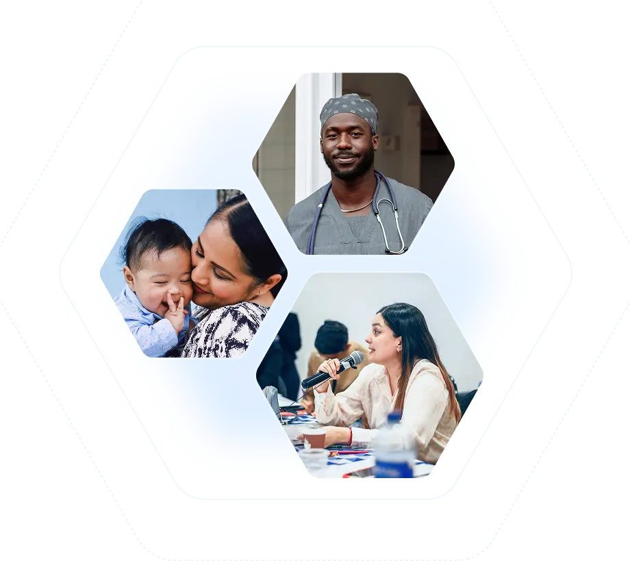 An images of patients and doctors.